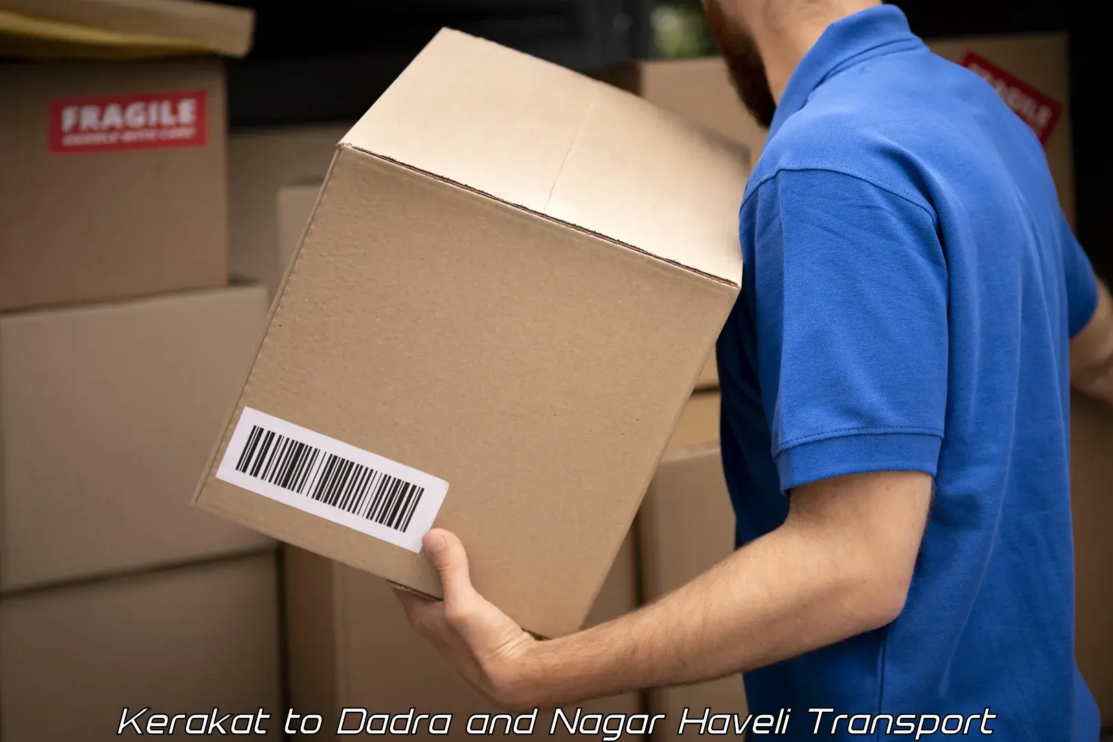Vehicle parcel service Kerakat to Silvassa
