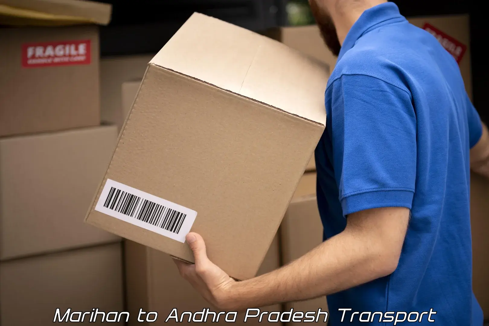 Package delivery services Marihan to NIT Andhra Pradesh