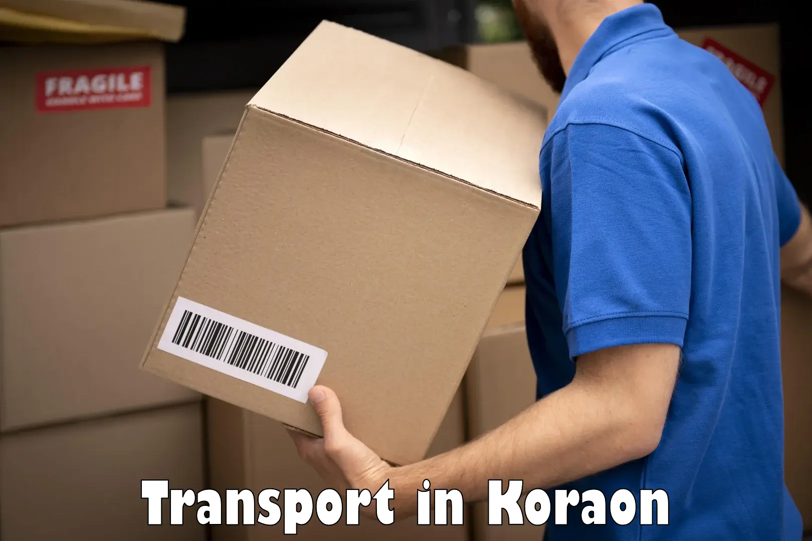 Vehicle parcel service in Koraon