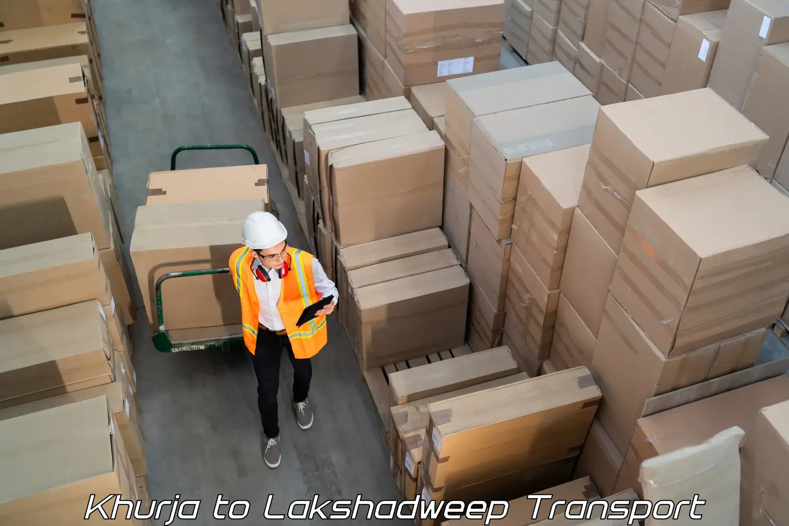 Truck transport companies in India in Khurja to Lakshadweep