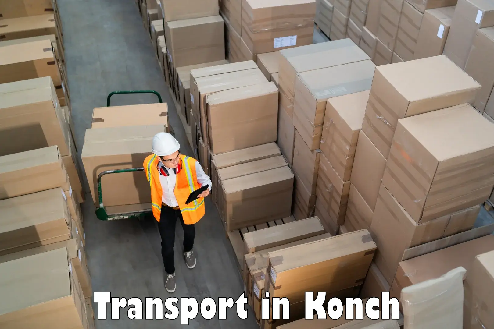 Two wheeler parcel service in Konch