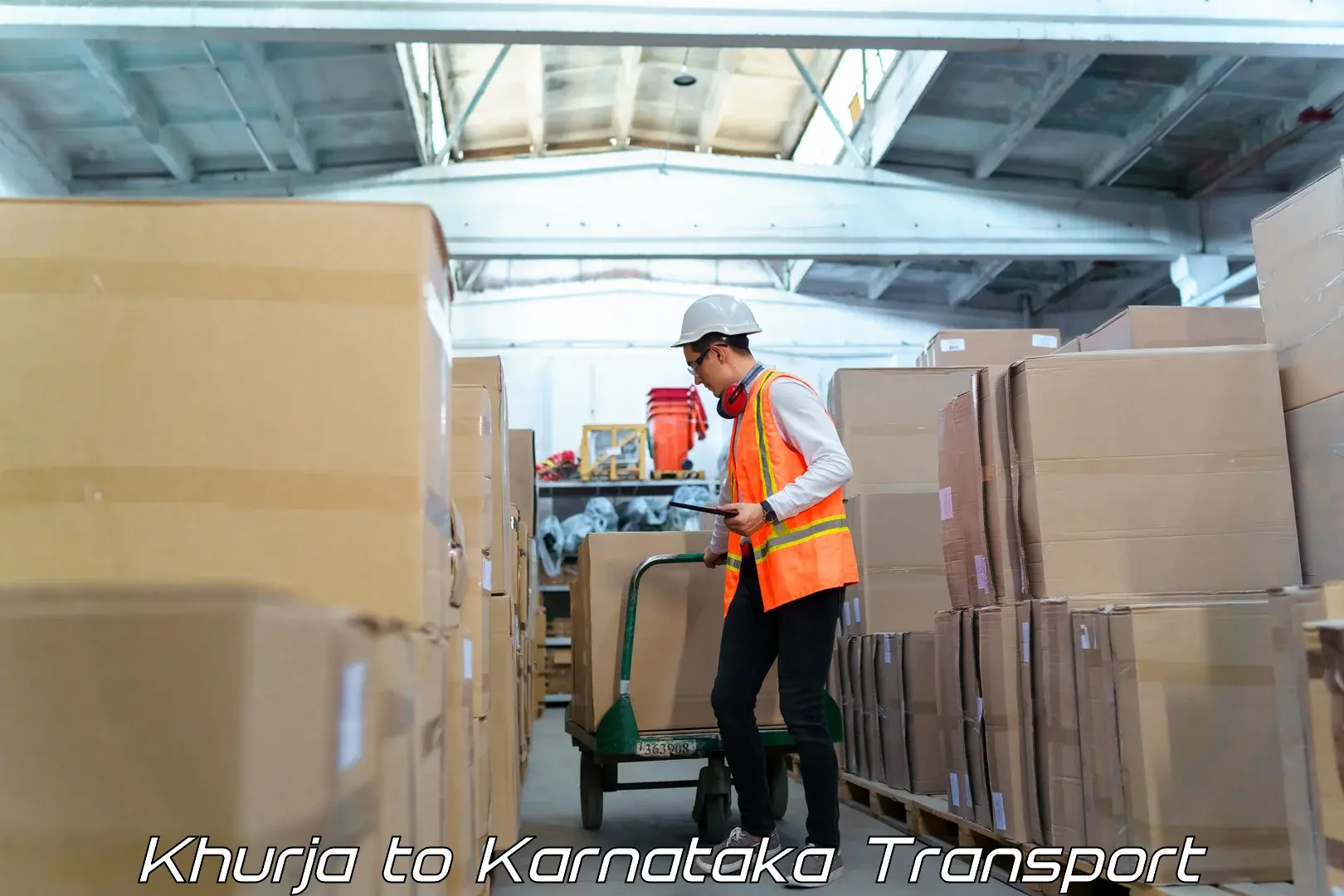 Intercity goods transport Khurja to Devadurga