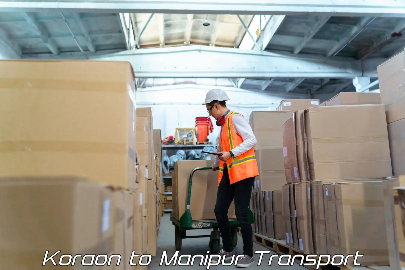 Cargo transport services in Koraon to Manipur