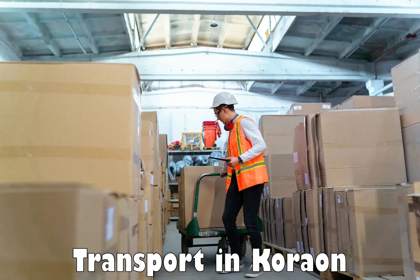 Two wheeler transport services in Koraon