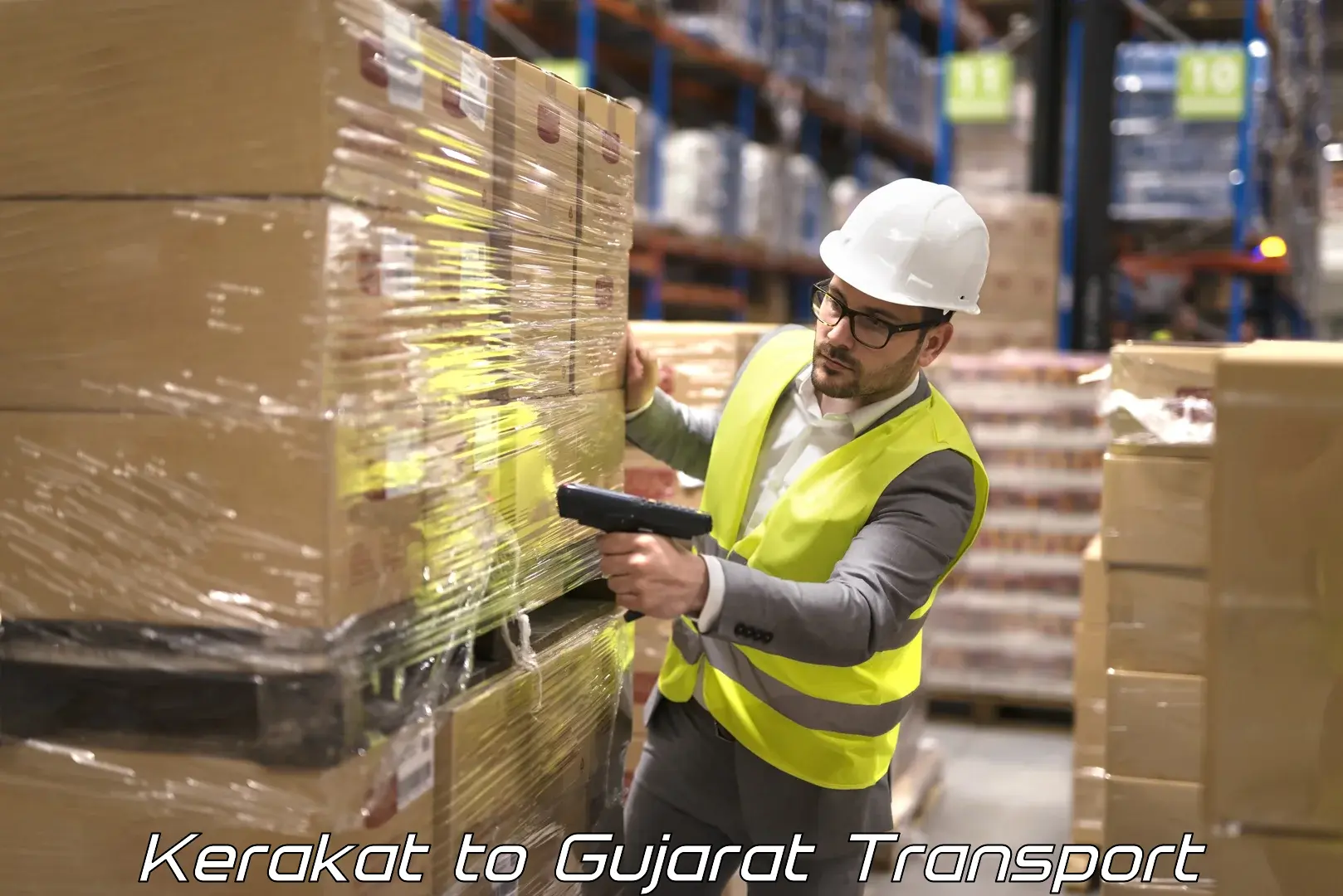 Land transport services Kerakat to Narmada Gujarat