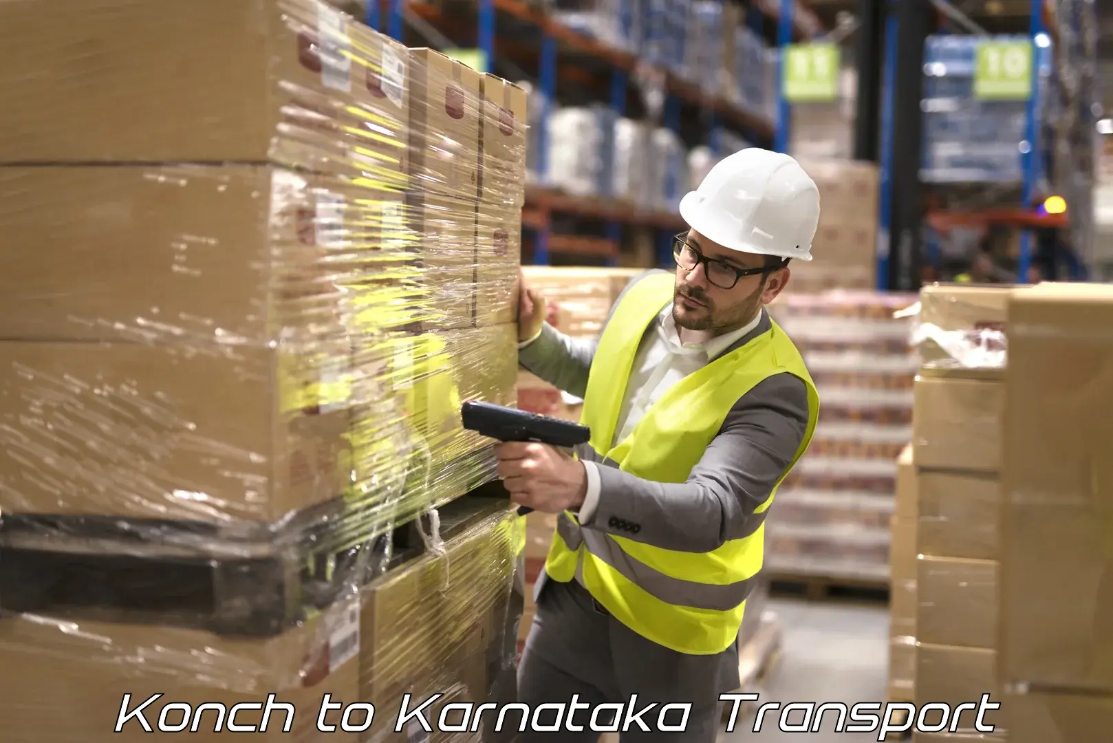 Air freight transport services Konch to Mulbagal