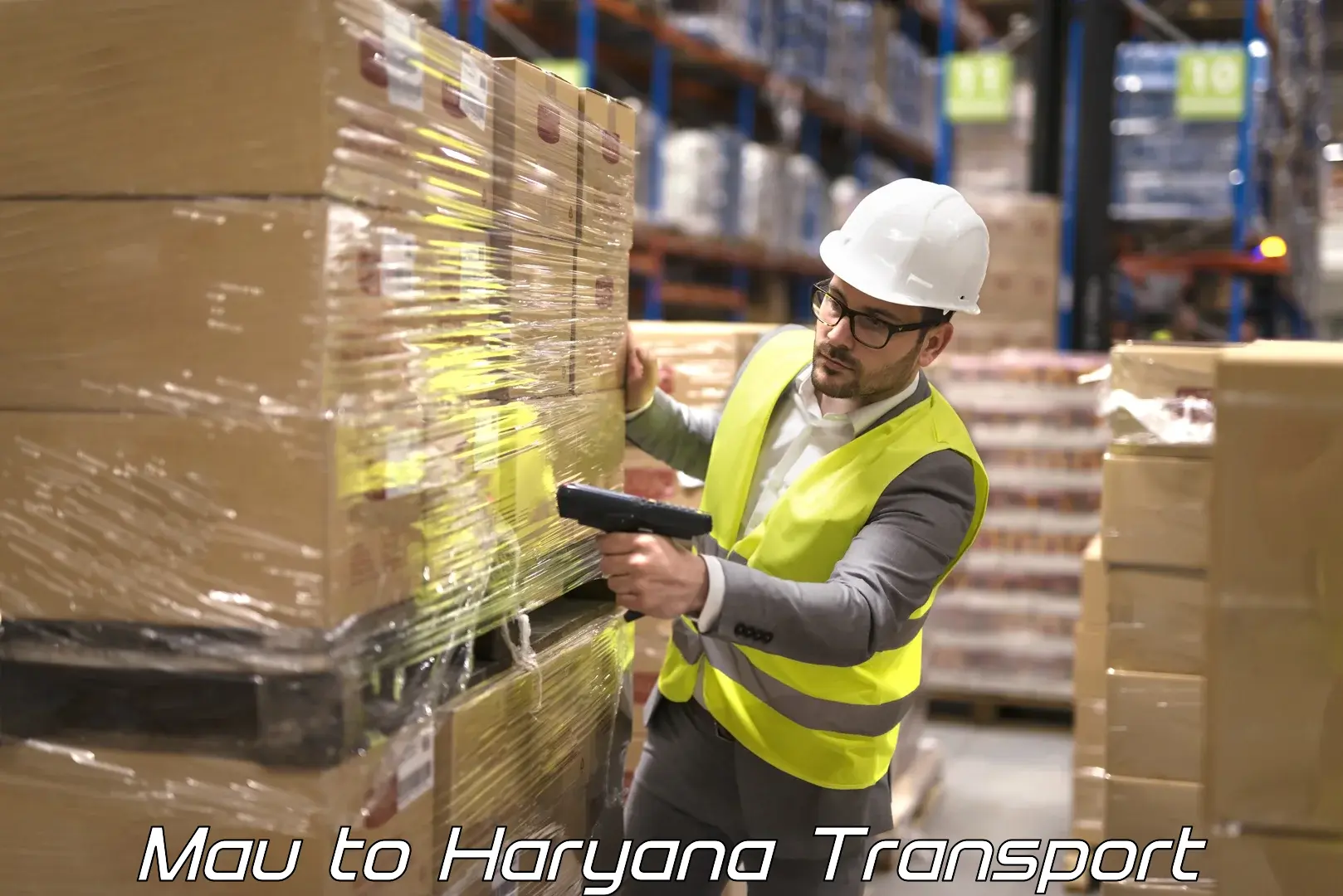 Vehicle transport services Mau to Haryana