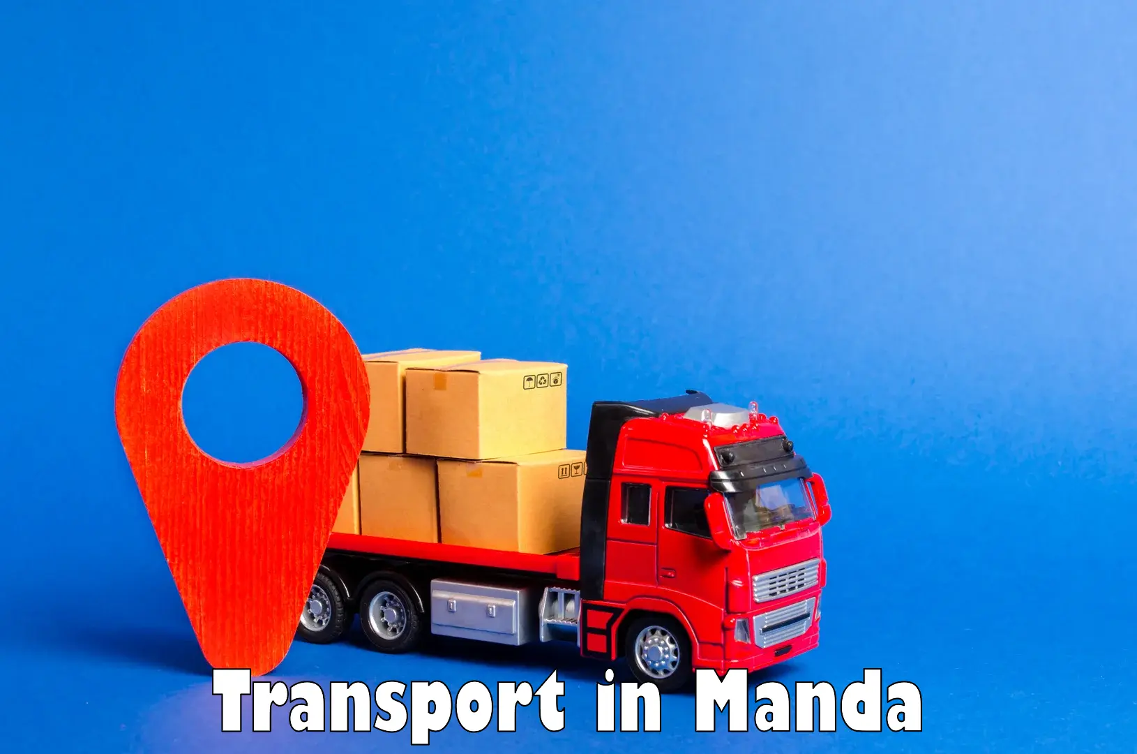 Two wheeler parcel service in Manda