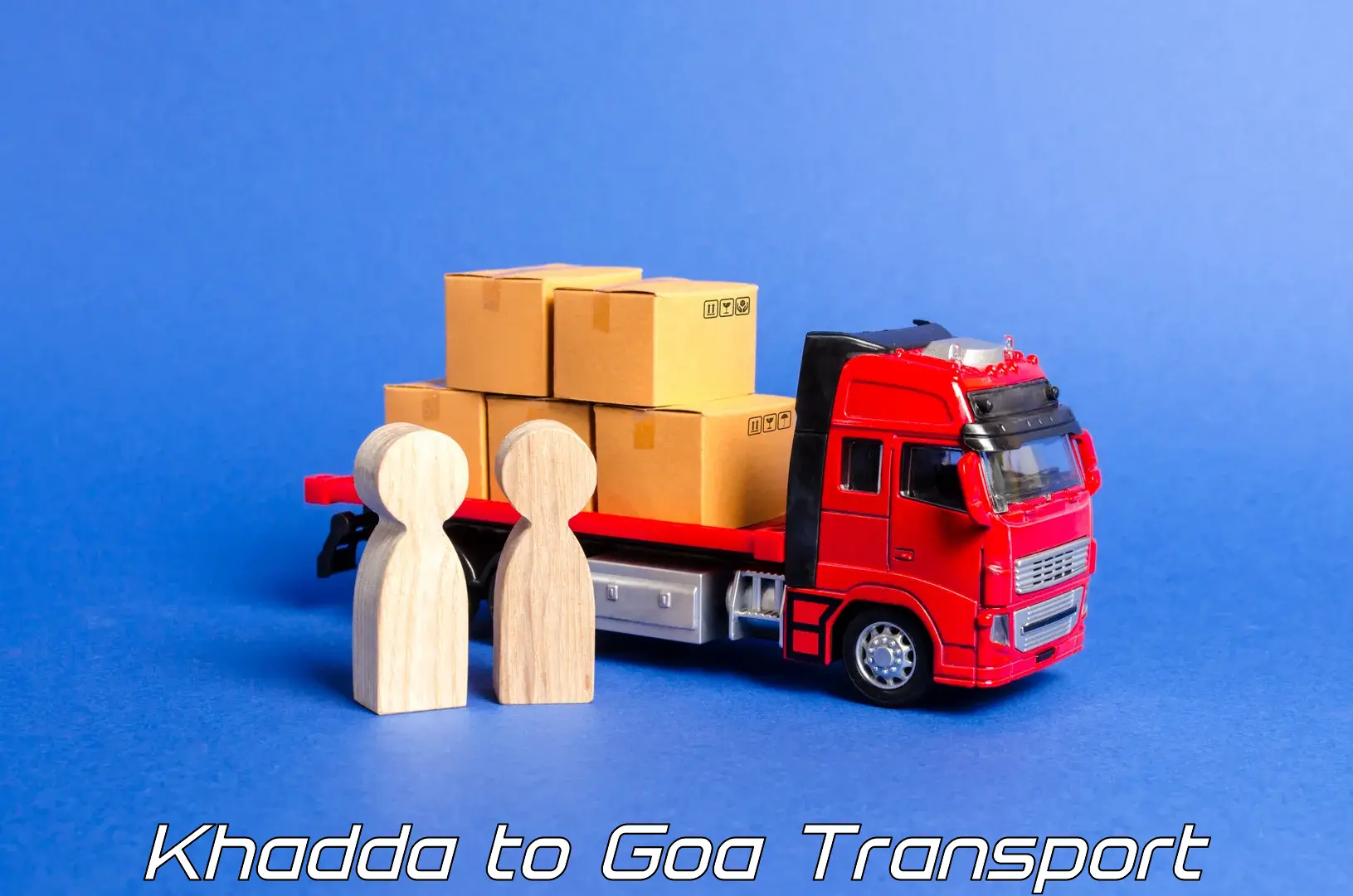 Daily parcel service transport in Khadda to Panjim