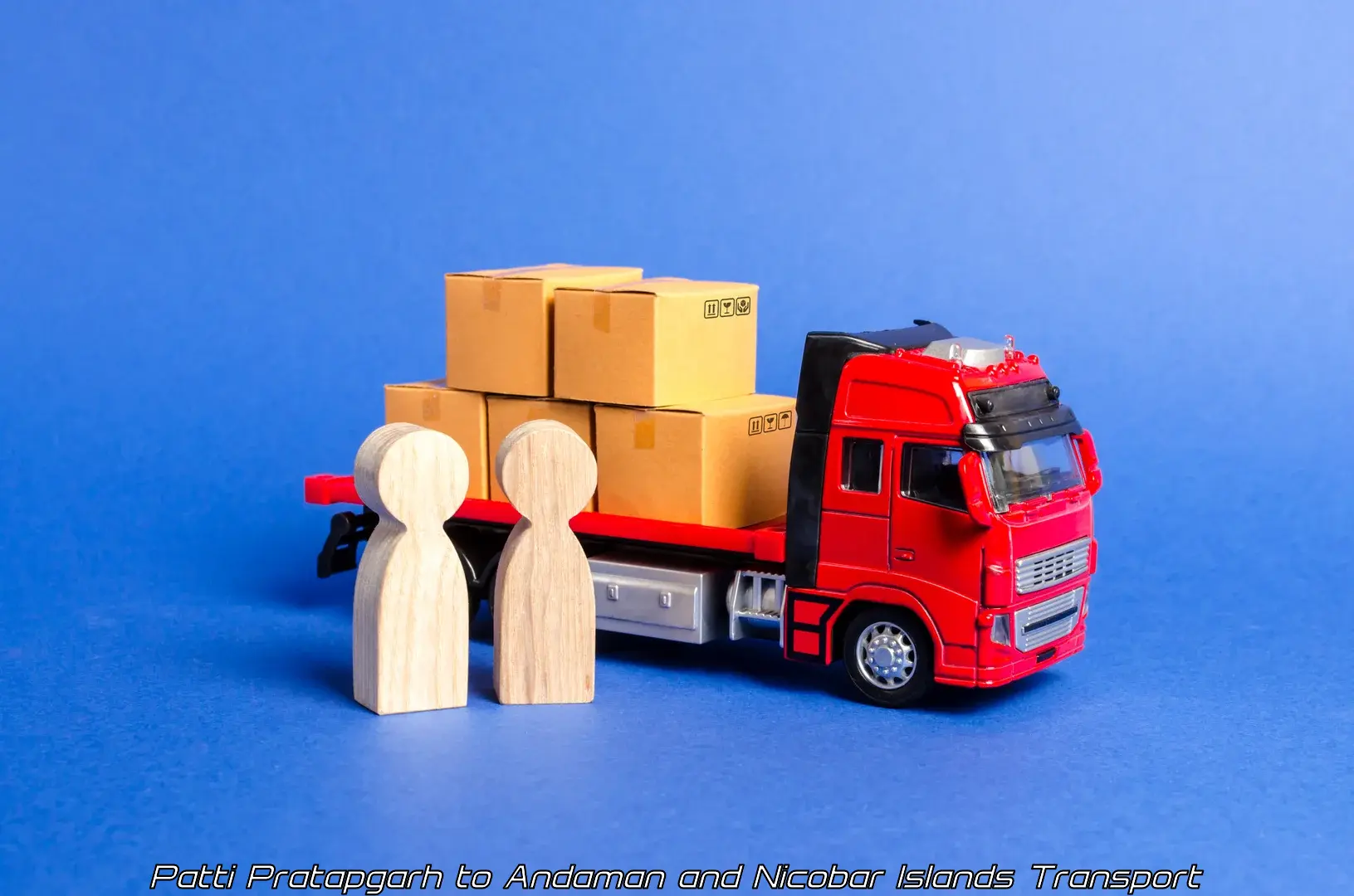 Parcel transport services Patti Pratapgarh to Port Blair