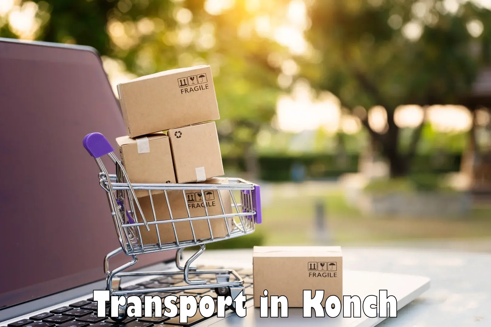Daily parcel service transport in Konch